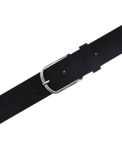 Mustang Gürtel aus Velourleder in Schwarz