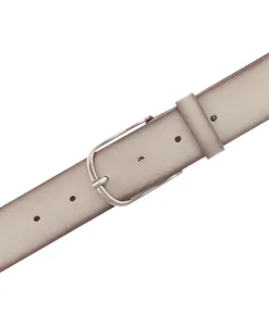 Mustang Gürtel aus Velourleder in Beige
