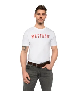 Mustang Gürtel aus Vollleder mit Glanz in Braun