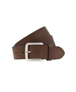 Mustang Gürtel in Braun aus vegetabil gegerbtem Leder