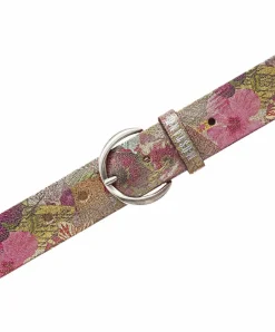 Mustang Gürtel in Flower-Muster mit Vintage-Finish
