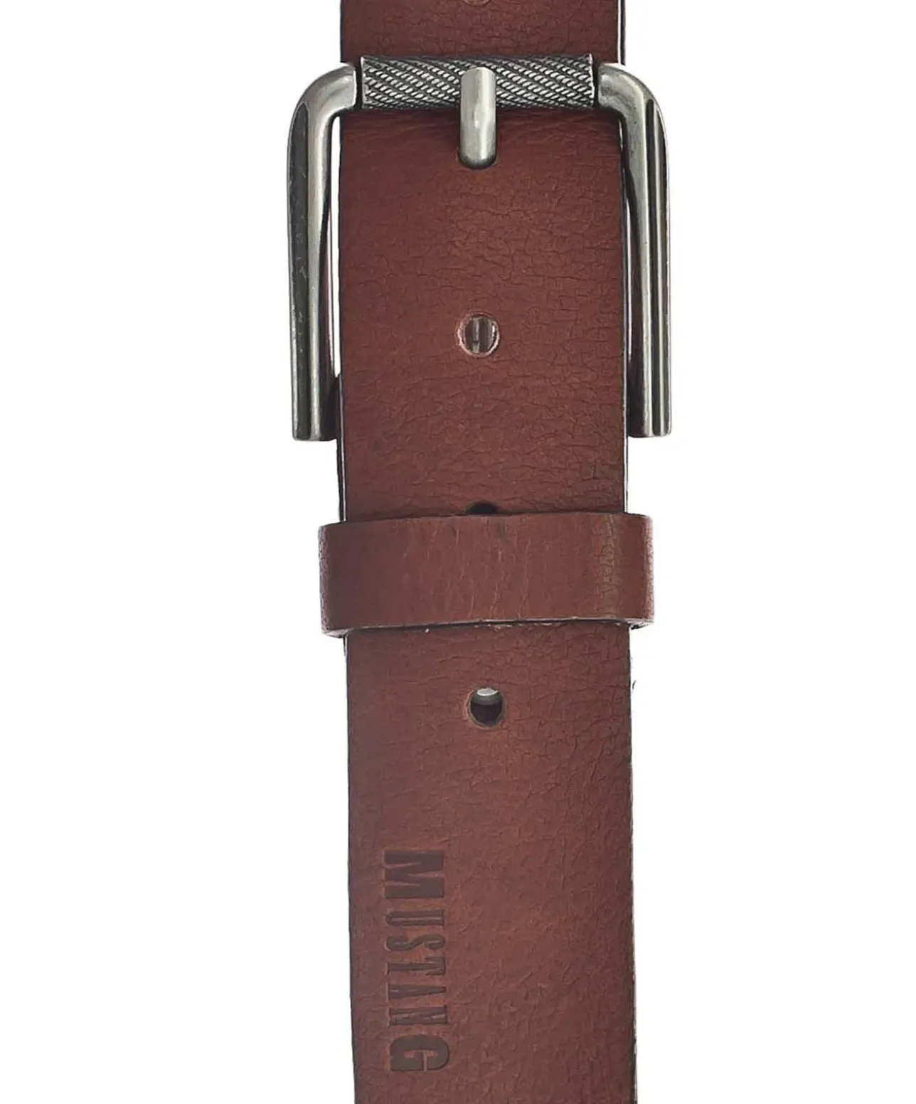 Mustang Herren-Gürtel aus Vollleder in braunem Cognac