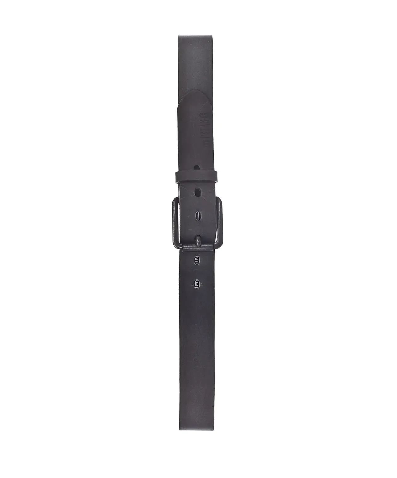 Mustang Herren-Gürtel aus Vollrindleder in Vintage-Black