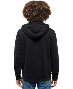 Mustang Hoodie Bronson in Schwarz mit Label-Print
