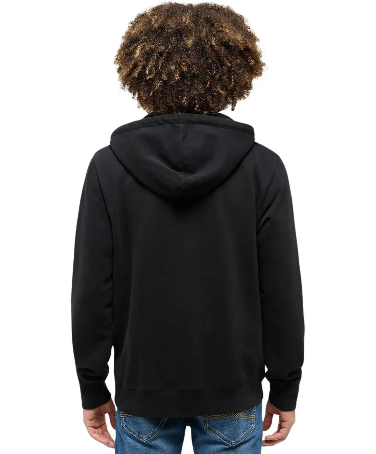 Mustang Hoodie Bronson in Schwarz mit Label-Print