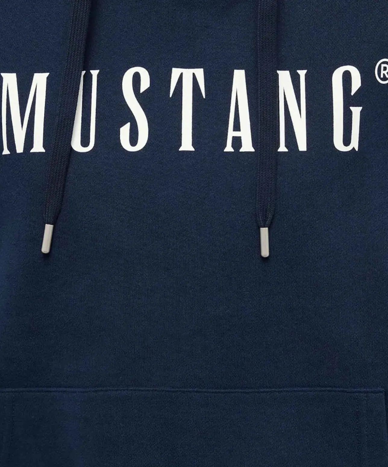 Mustang Hoodie Margo in Dunkelblau mit Logo