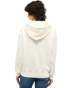 Mustang Hoodie Margo in Weiß mit Logo