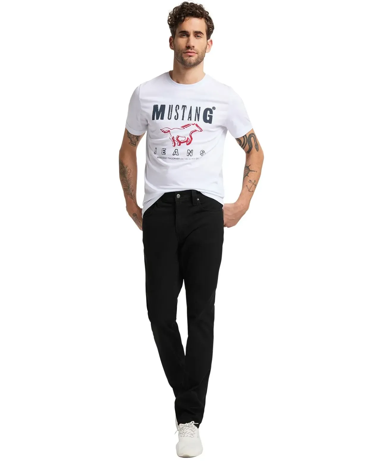 Mustang Jeans Slim Fit Washington in cleanem Black