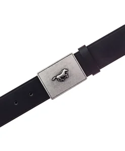 Mustang Koppelgürtel in schwarz aus Echtleder