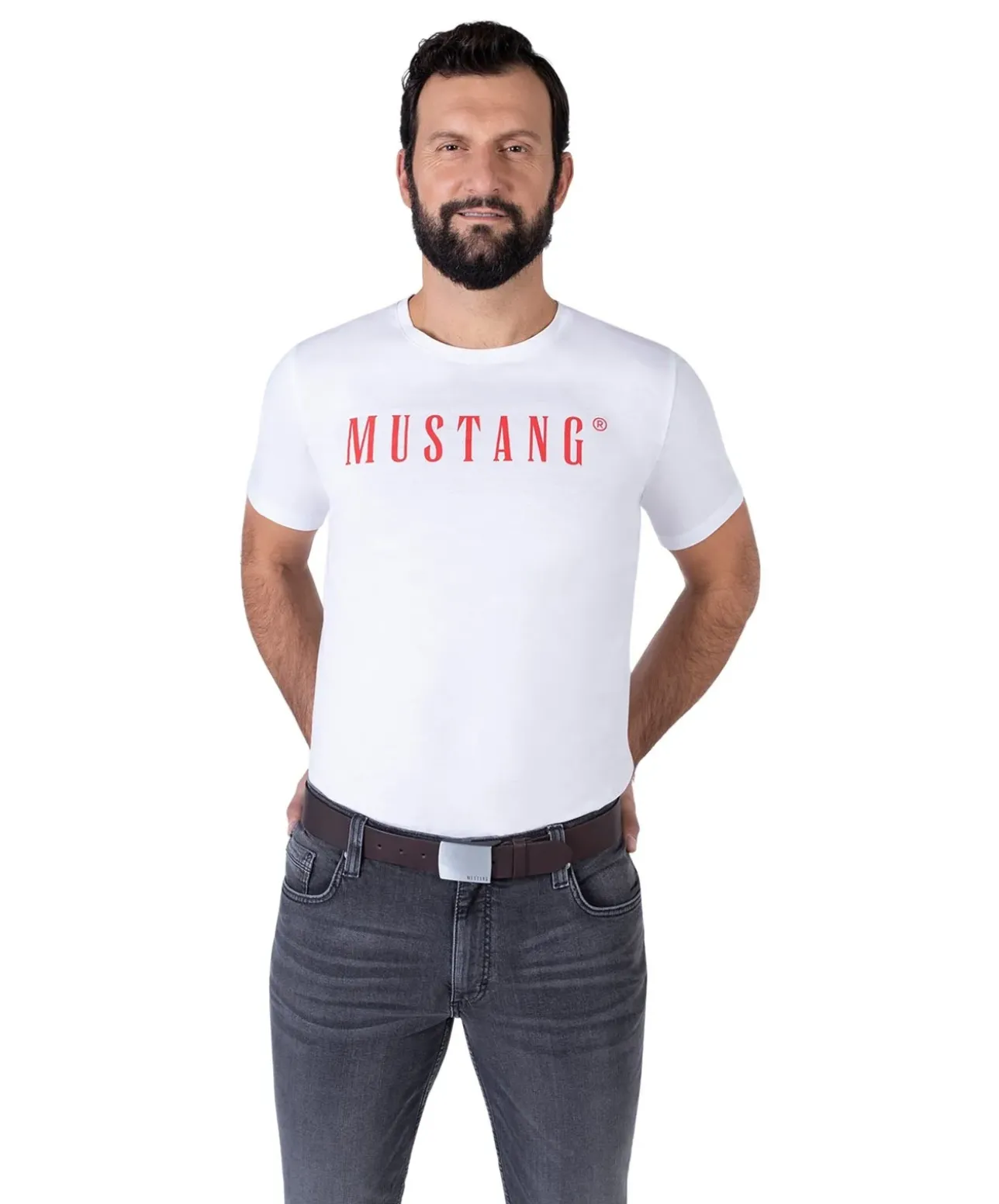 Mustang Koppelgürtel mit Pullup Effekt in Dunkelbraun