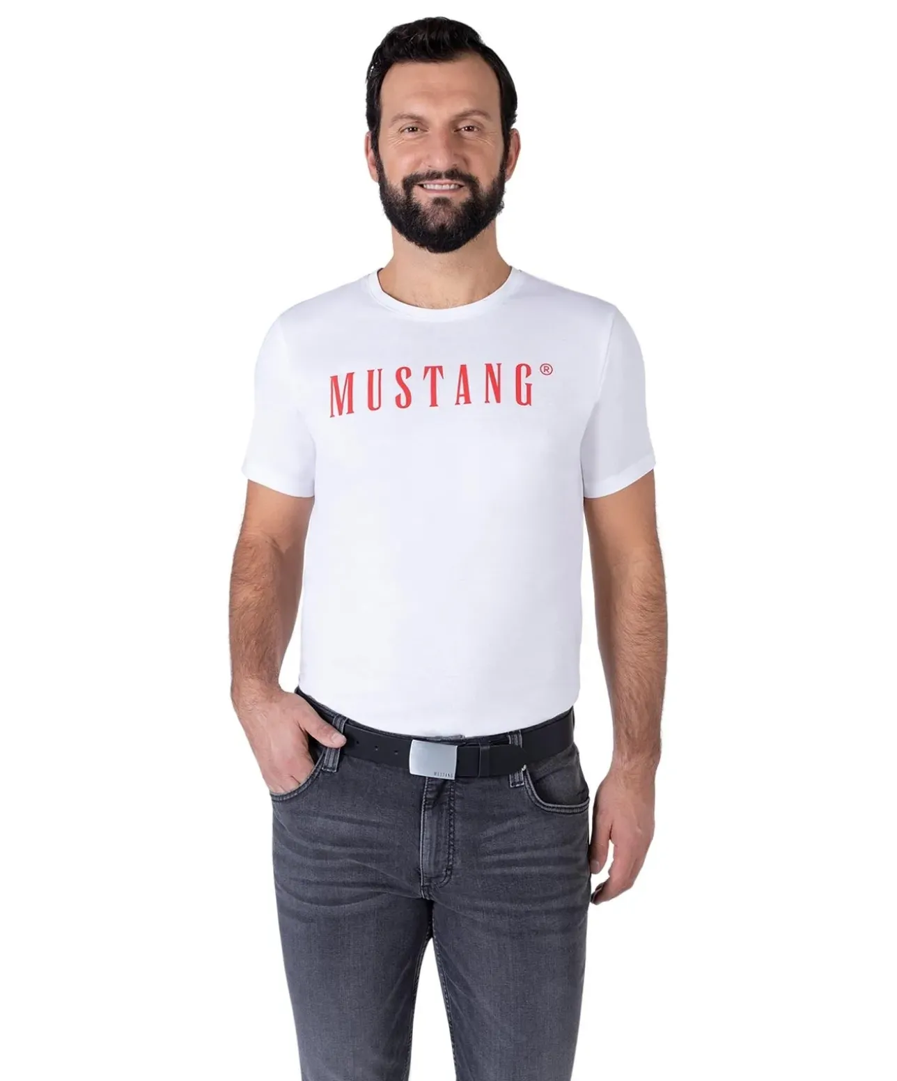 Mustang Koppelgürtel mit Pullup Effekt in Schwarz