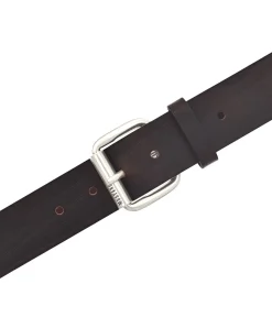 Mustang Ledergürtel 4cm breit mit Dornschließe in Dunkelbraun