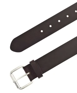 Mustang Ledergürtel 4cm breit mit Dornschließe in Dunkelbraun