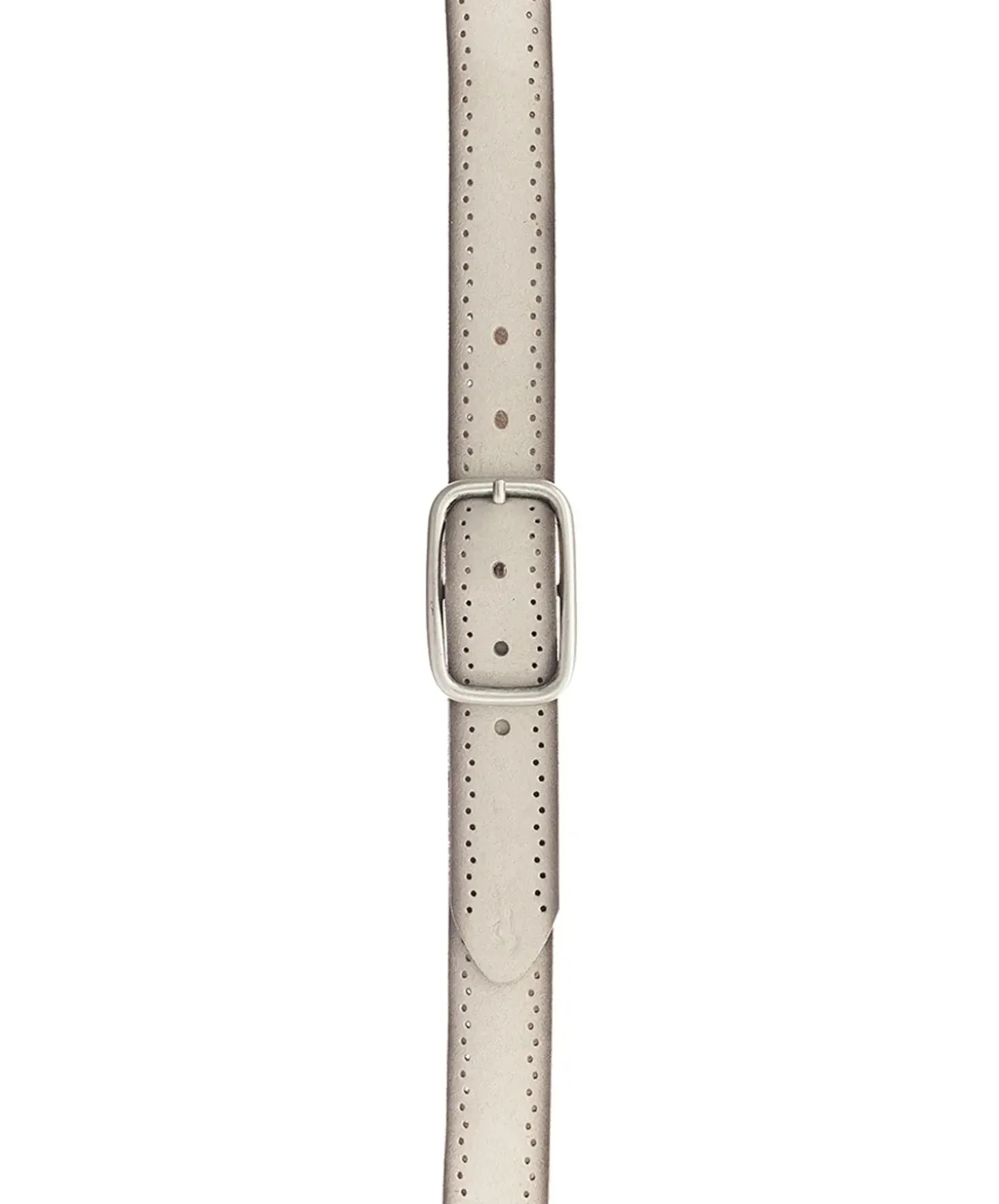 Mustang Ledergürtel mit Lochstanzung in Creme
