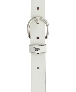 Mustang Ledergürtel mit Pull-Up-Optik in weißem Vintagecharakter