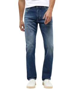 Mustang Michigan Straight Jeans in Light Scratched Used