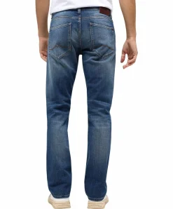 Mustang Michigan Straight Jeans in Light Scratched Used