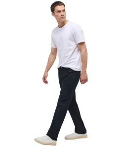 Mustang Michigan Straight Jeans in dunkelblauer Waschung