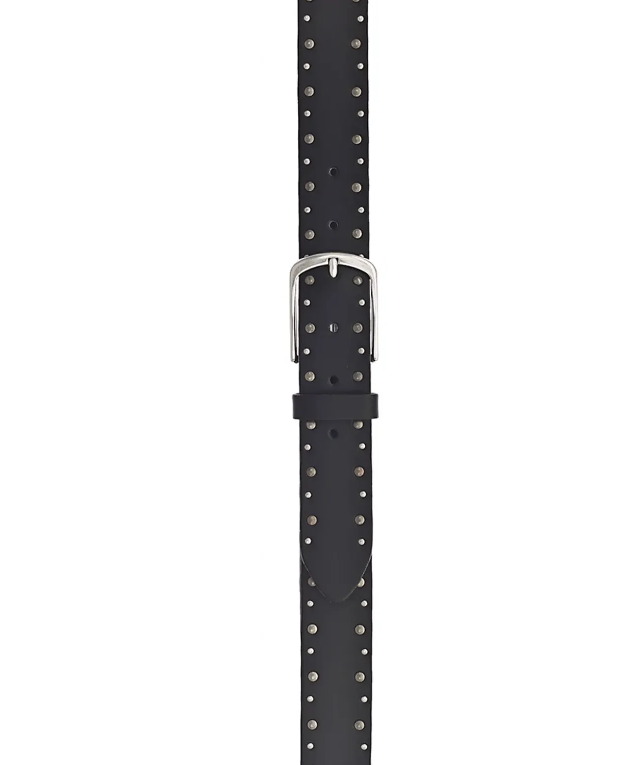 Mustang Nietengürtel aus Leder in Schwarz