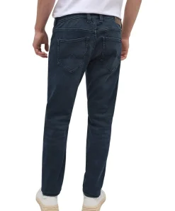 Mustang Oregon Slim fit Jeans in dunkler Blauton Waschung