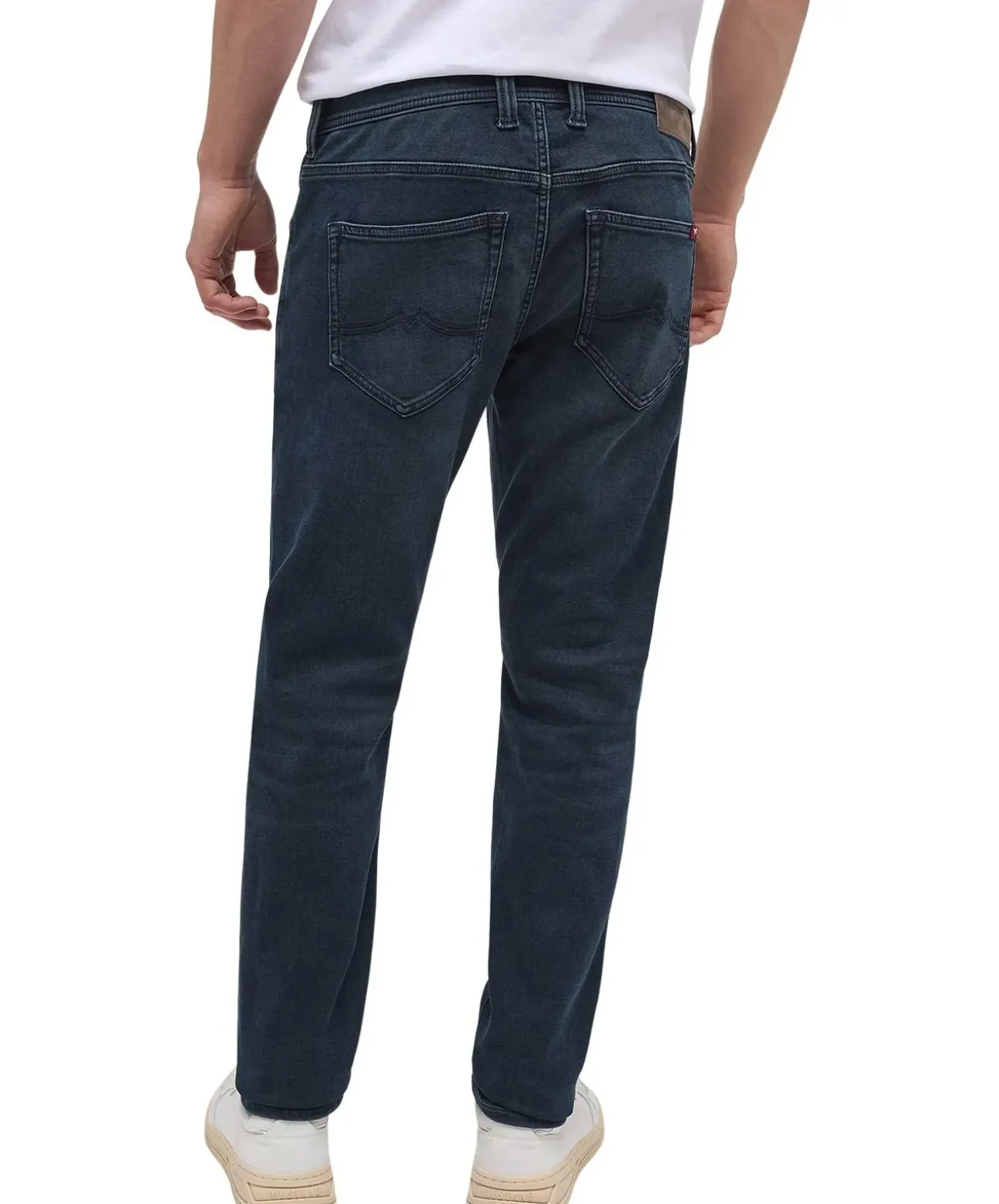 Mustang Oregon Slim fit Jeans in dunkler Blauton Waschung