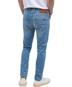 Mustang Oregon Slim fit Jeans in hellblauer Waschung