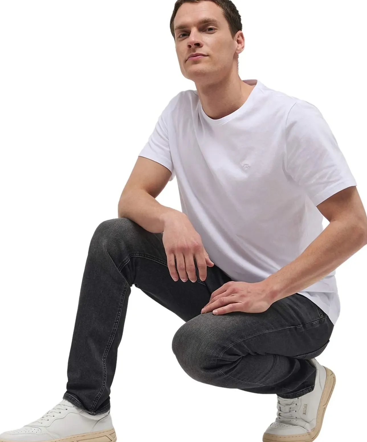 Mustang Oregon Slim K Jeans in dunklem Grauton