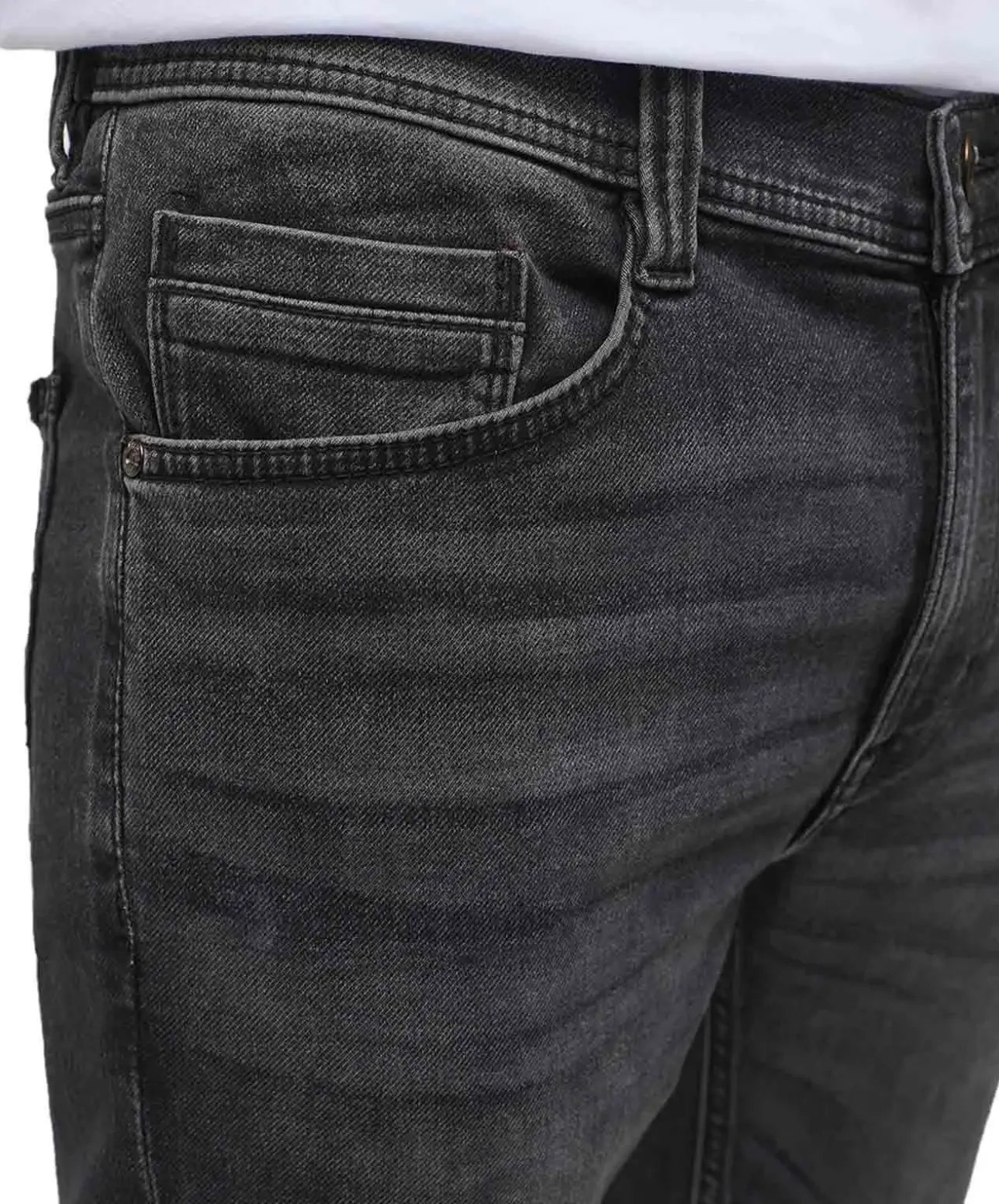 Mustang Oregon Slim K Jeans in dunklem Grauton