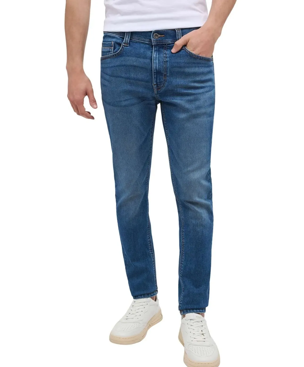 Mustang Oregon Slim K Jeans in mittelblauer Waschung