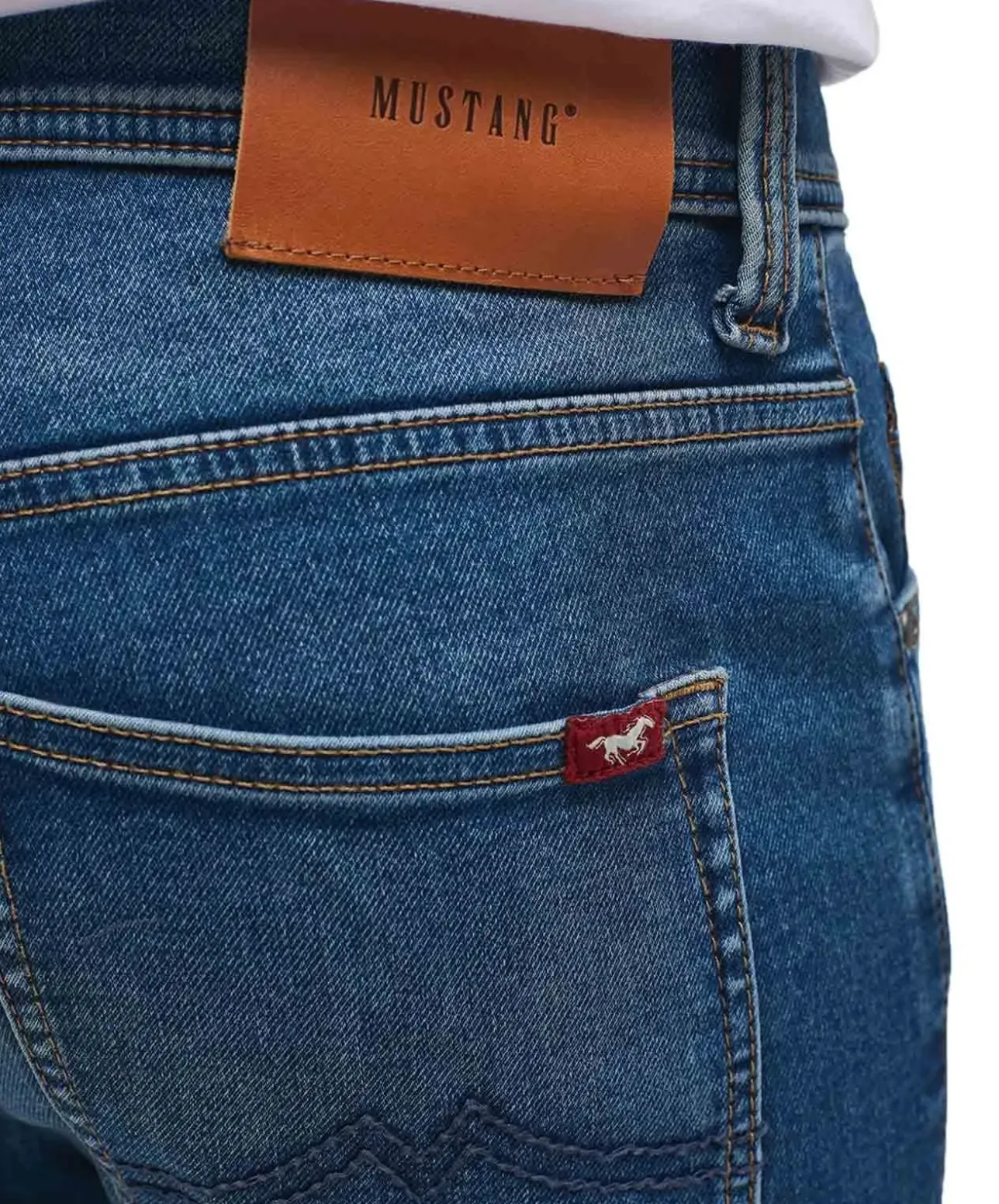 Mustang Oregon Slim K Jeans in mittelblauer Waschung