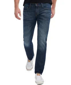 Mustang Oregon Taperd Jeans in Dark Rinse Used