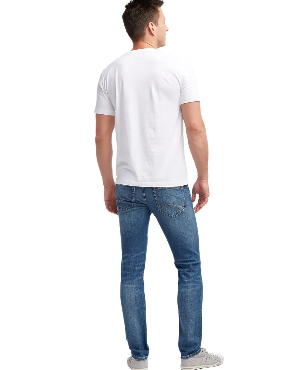 Mustang Oregon Taperd Jeans in Scratched Used