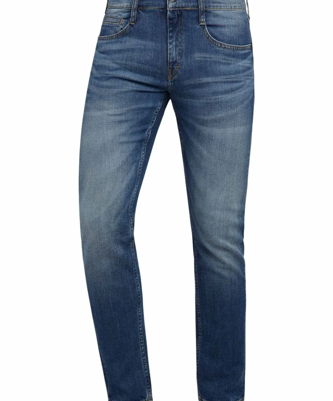 Mustang Oregon Taperd Jeans in Scratched Used