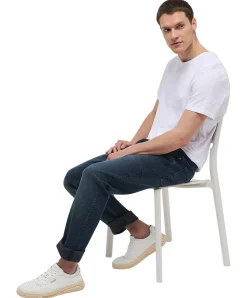 Mustang Orlando Slim Jeans in dunkelblauer Waschung