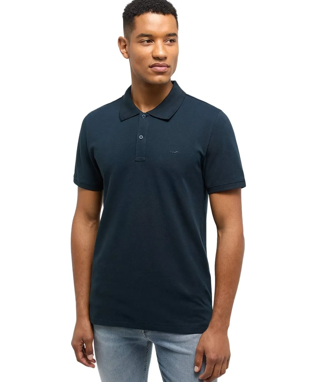 Mustang Poloshirt Herren Palco aus Baumwolle in Carbon
