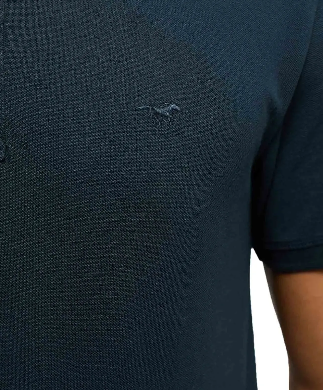Mustang Poloshirt Herren Palco aus Baumwolle in Carbon