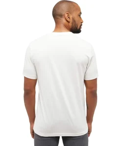 Mustang Print T-Shirt Austin aus Baumwolle in Weiß