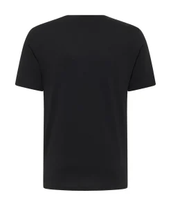 Mustang Print T-Shirt Austin aus Baumwolle in Schwarz