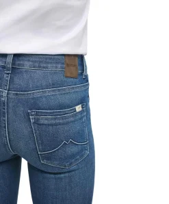 Mustang Shelby Jeans Slim Fit in hellerem Used-Effekt