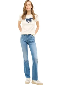 Mustang Shelby Slim Boot Jeans in Hellblau