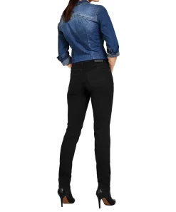 Mustang Sissy Slim Jeans aus Schwarzem Denim