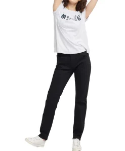 Mustang Sissy Slim Jeans aus Schwarzem Denim