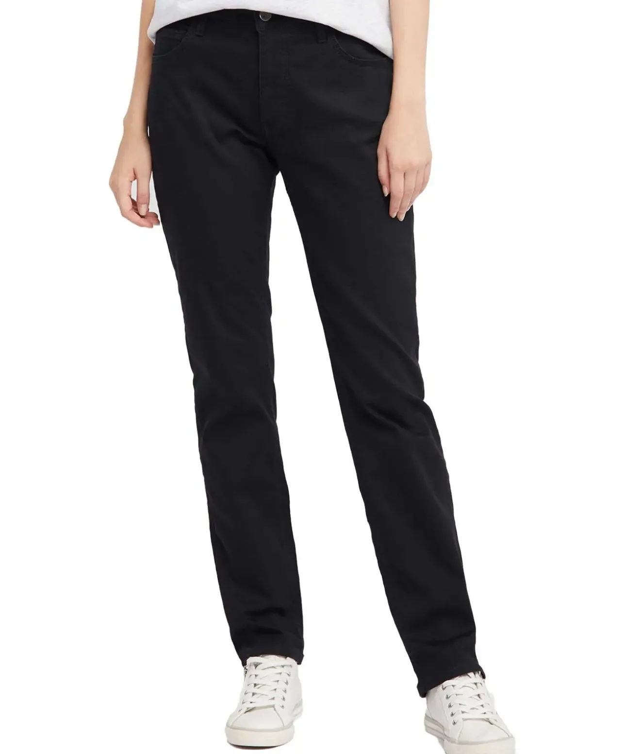 Mustang Sissy Slim Jeans aus Schwarzem Denim