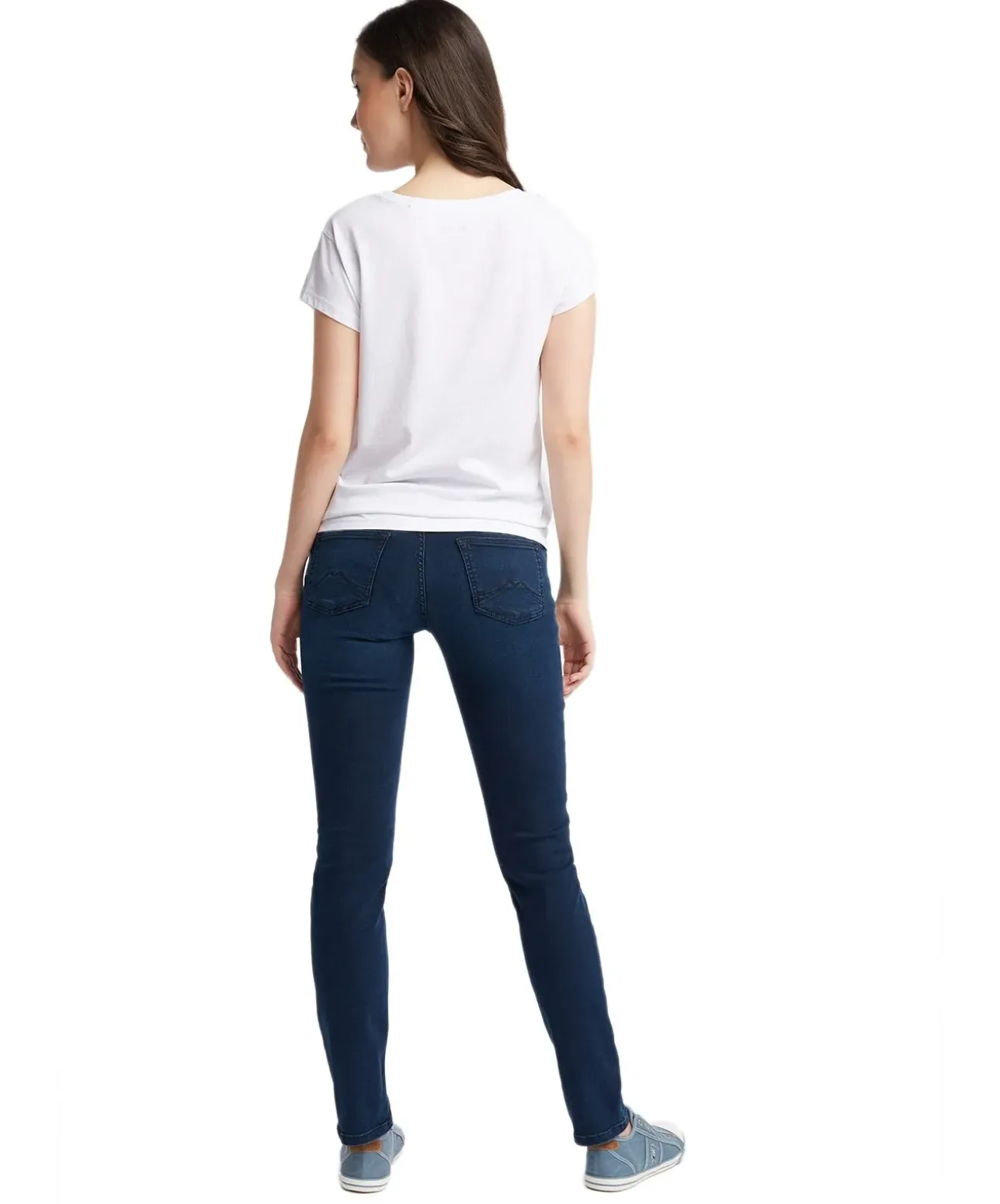Mustang Sissy Slim Jeans in dunkler Stonewash-Optik