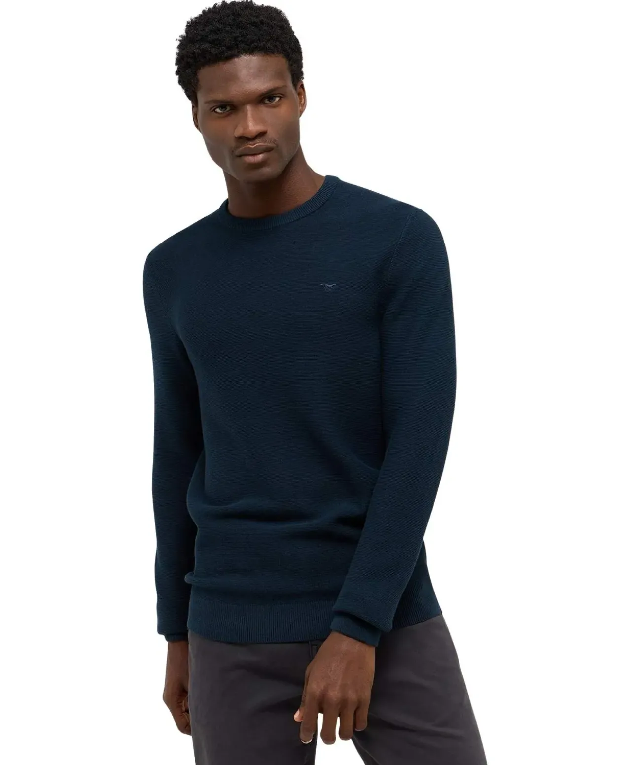 Mustang Strickpullover Elliot in Dunkelblau