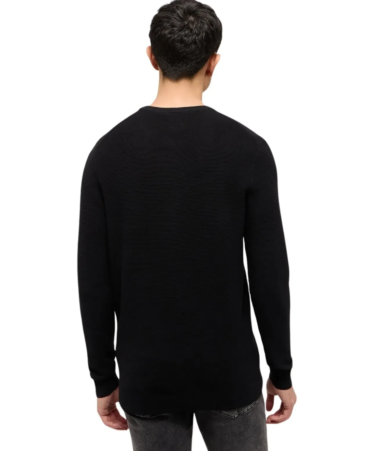 Mustang Strickpullover Elliot in Schwarz