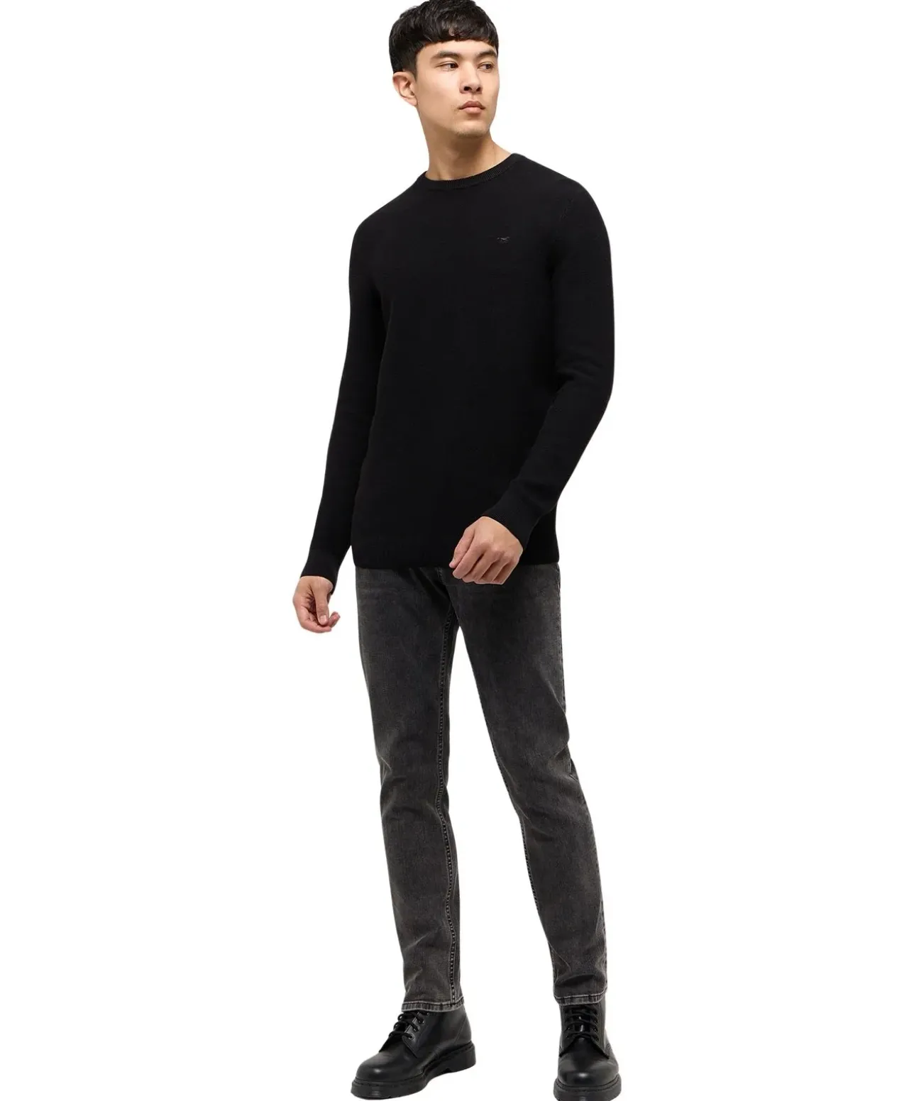 Mustang Strickpullover Elliot in Schwarz