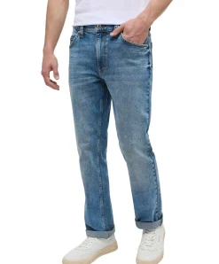 Mustang Tramper Straight Jeans in heller Used Waschung