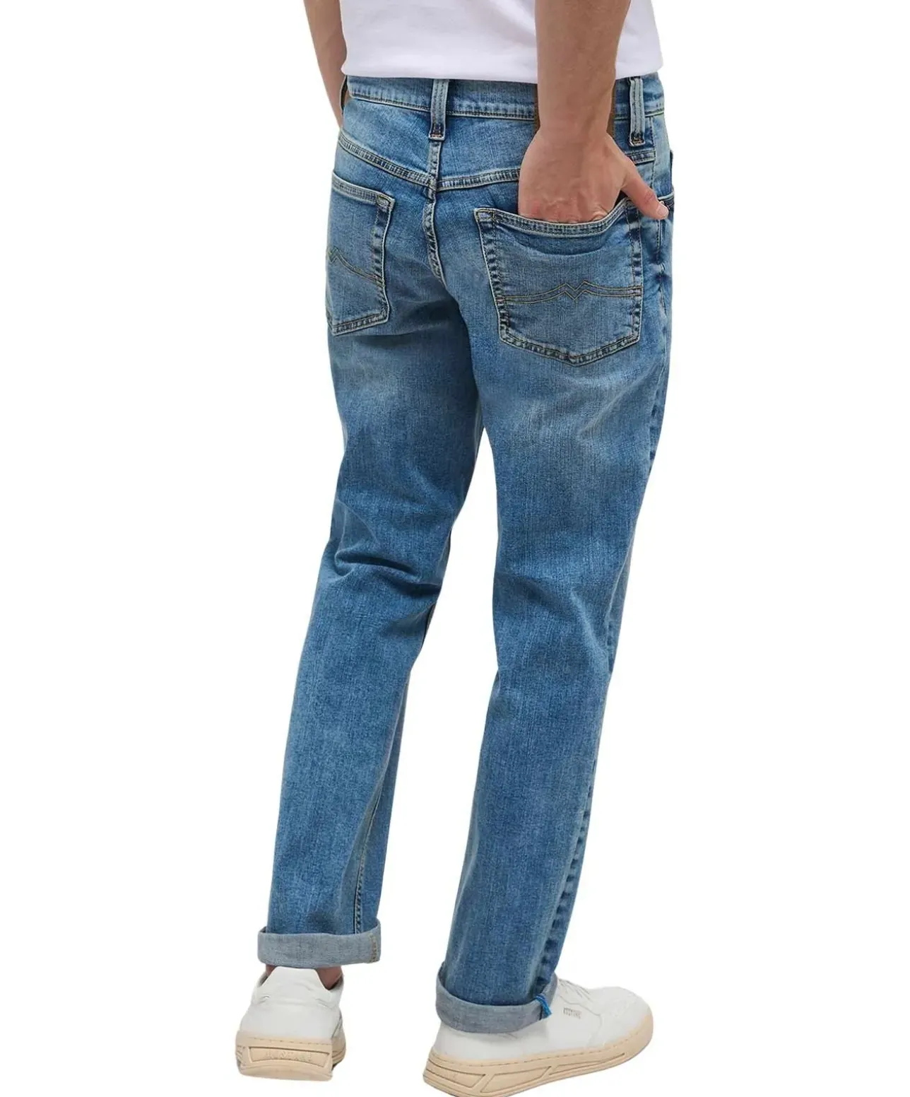 Mustang Tramper Straight Jeans in heller Used Waschung