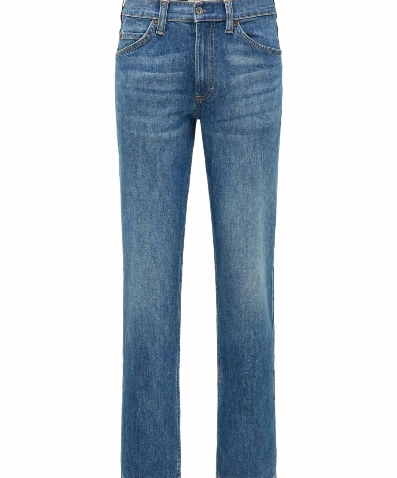 Mustang Tramper Straight Fit Jeans in mittelblauen Used Look